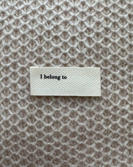 I belong to label fra Petiteknit