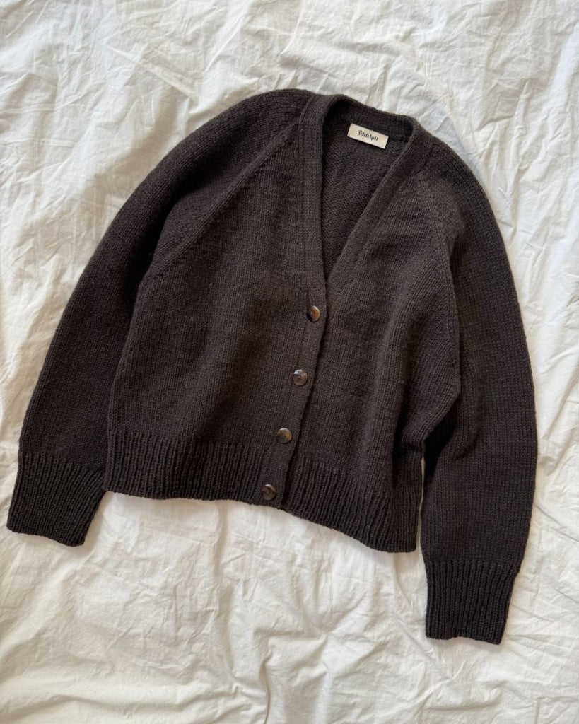 Liggende brun Champagne Cardigan