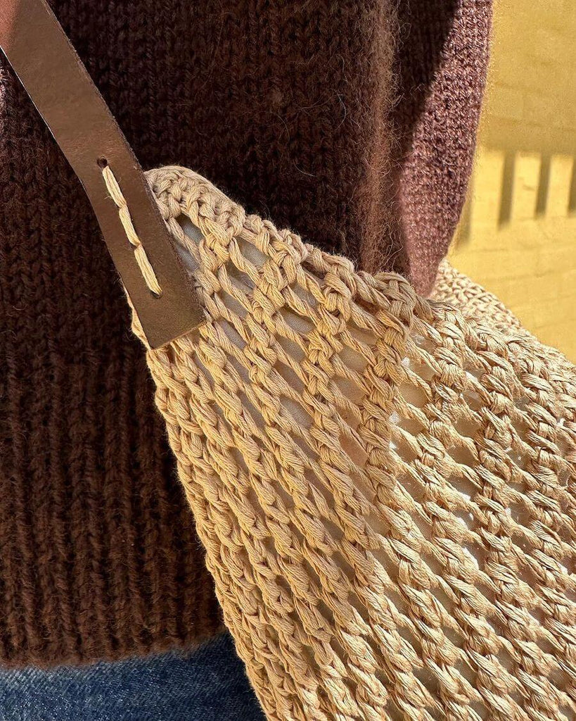 Closeup af beige Florence Bag