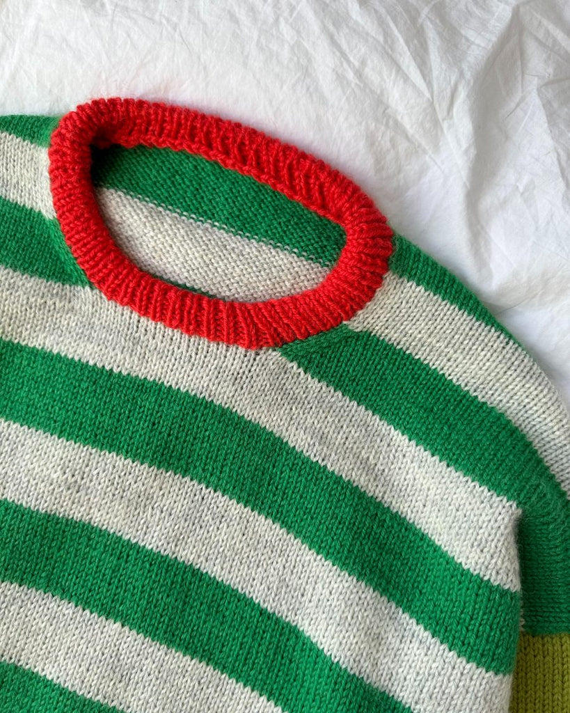 Closeup af flerfarvet Holger Sweater Man