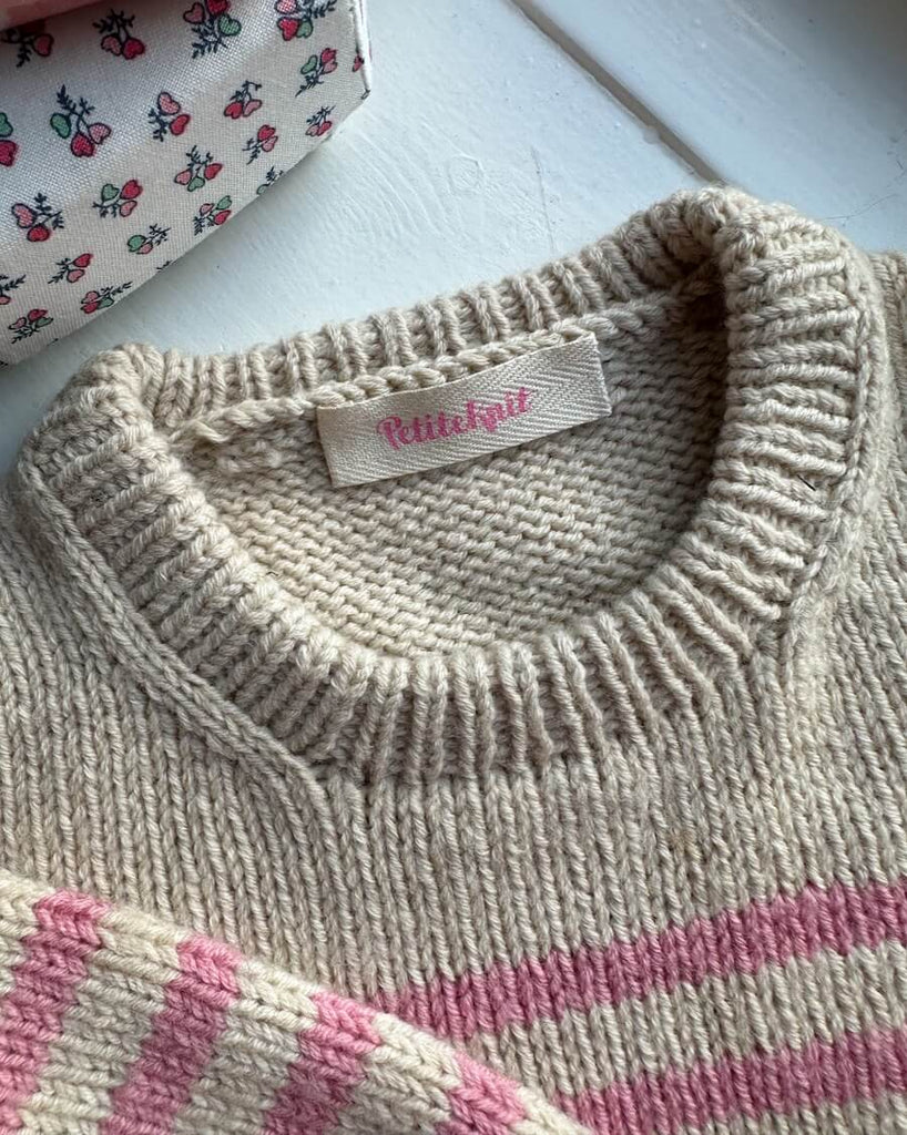 Bubblegum Petiteknit label i lyon sweater junior