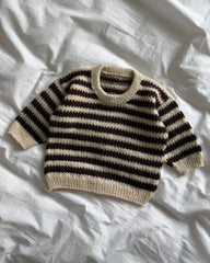Hvid og brun Otto Sweater Baby