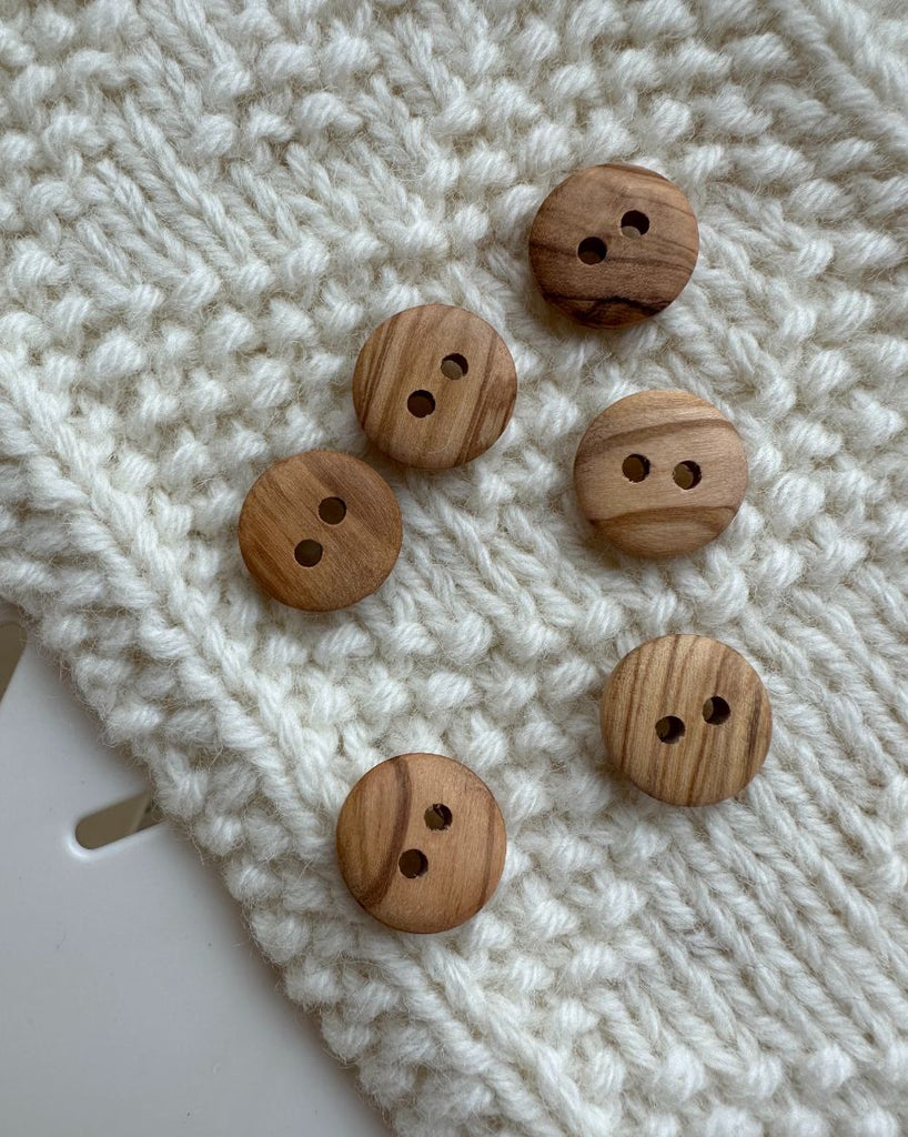 6 træknapper på 18 mm