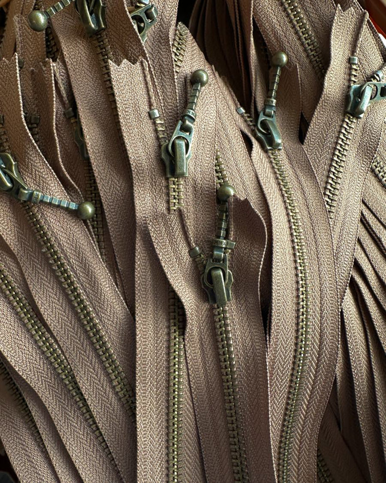 Zipper 35 cm - Hazelnut