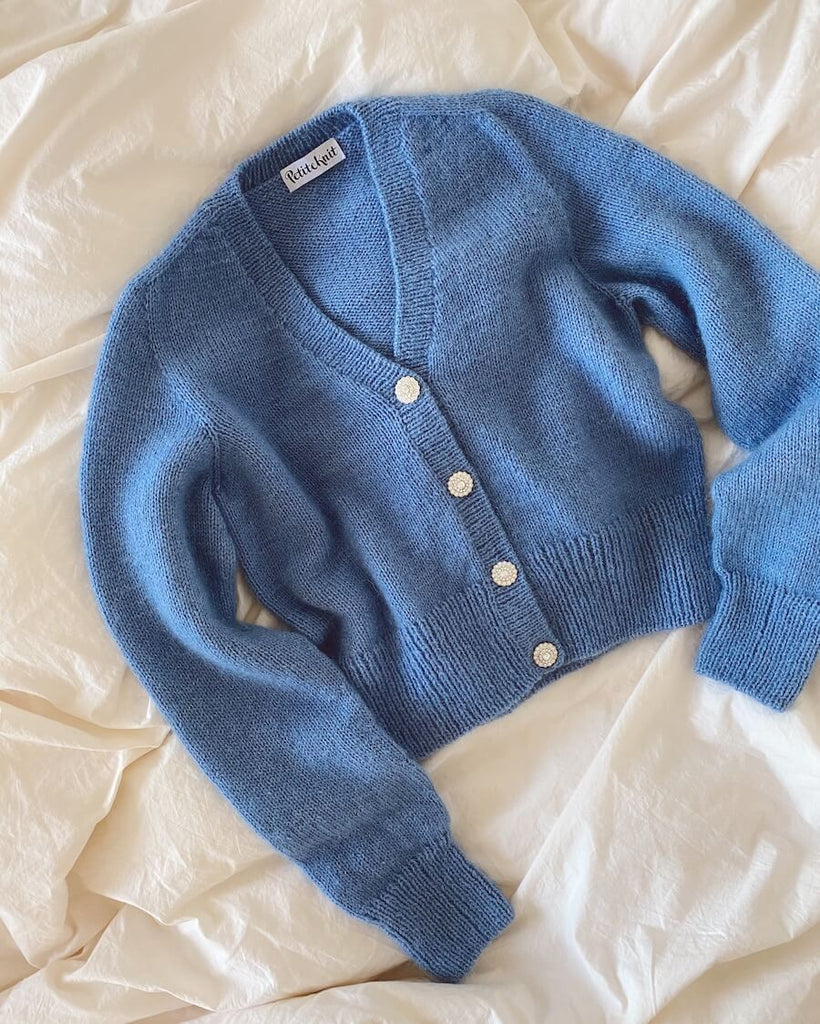 Liggende blå April Cardigan