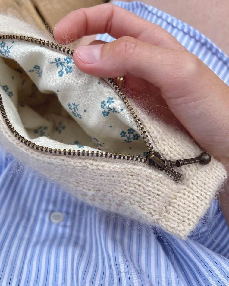 2 clutches med lynlåse 17 cm