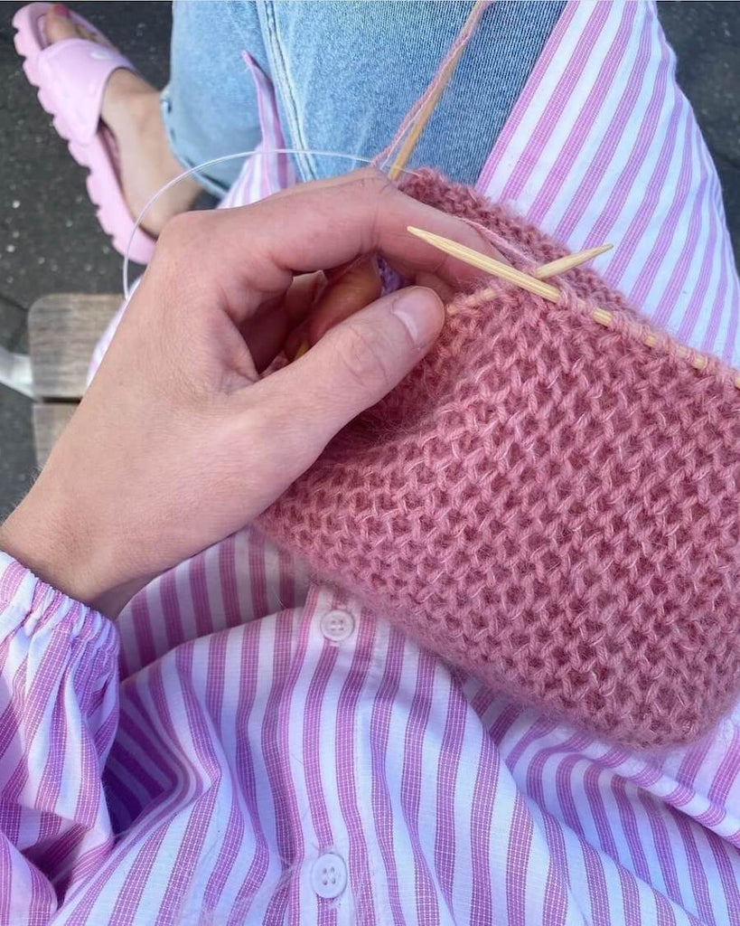 Lyserød honey purse