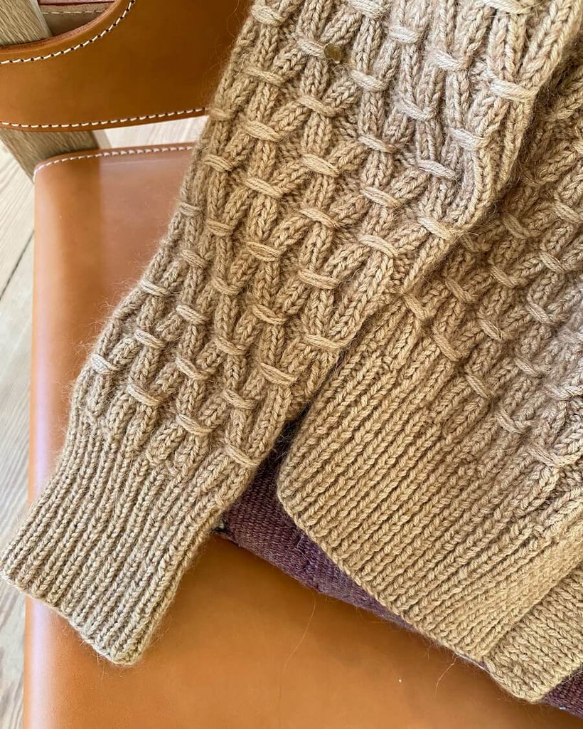 Detaljebillede af brun Jenny Jacket