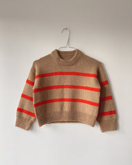 Brun og orange Marseille Sweater Junior på bøjle