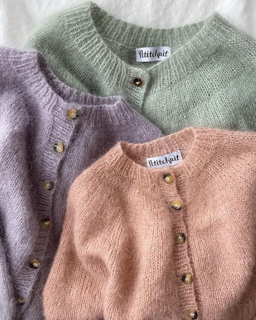 Tre Novice Cardigans – Mohair Edition