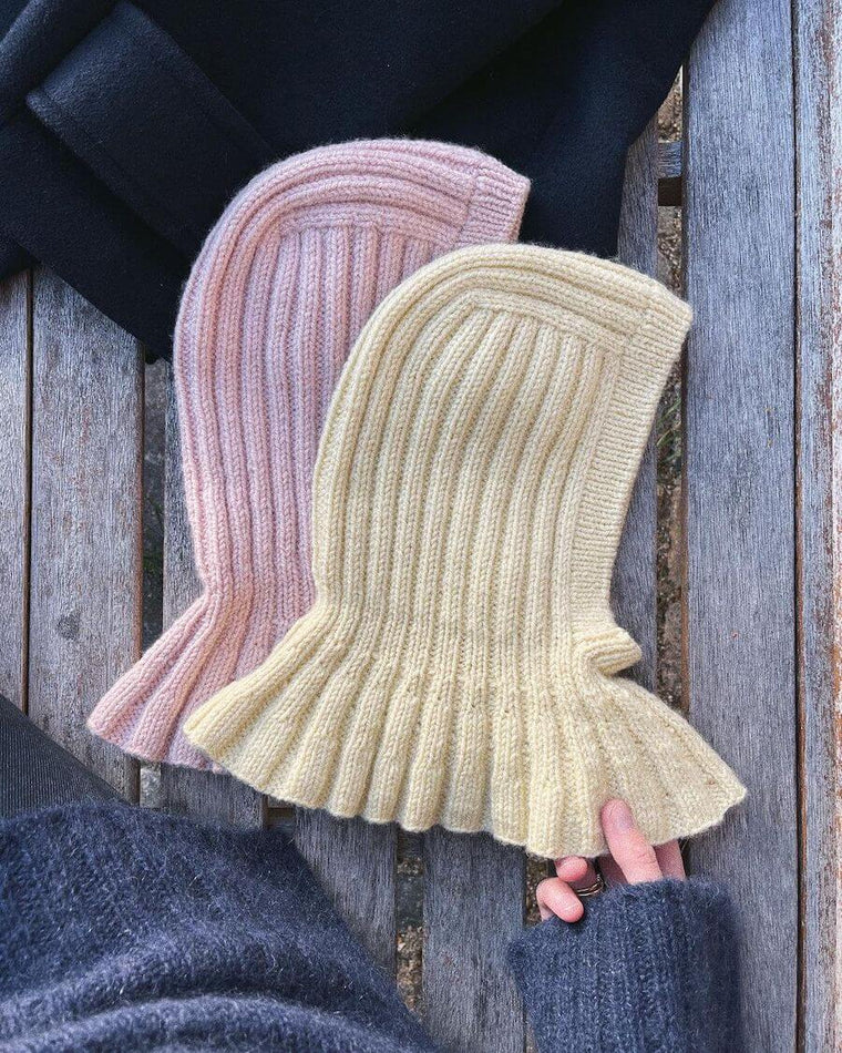 Detaljebillede af gul Sunday Balaclava 